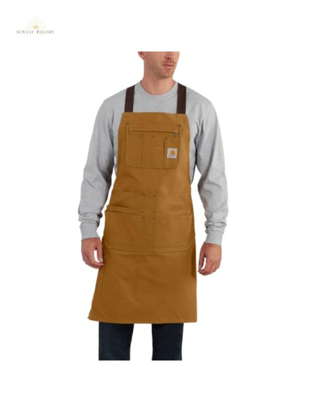 Carhartt Men's Firm Duck Apron Heavyweight 100% Cotton Utility Tool Waist Apron